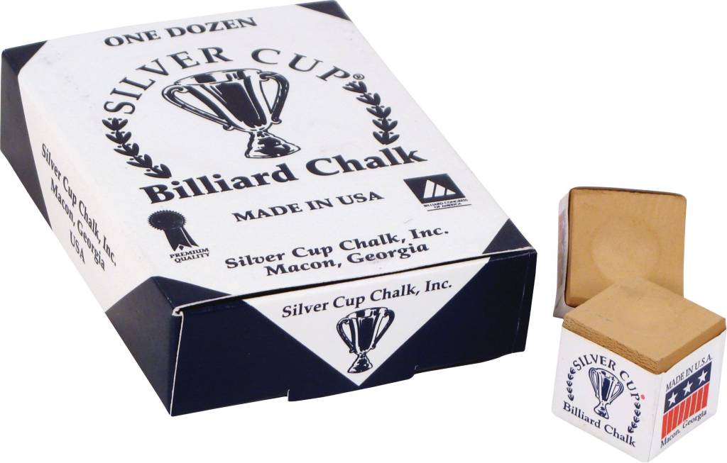 Silver Cup Cue Tip Chalk - Show Me Billiards