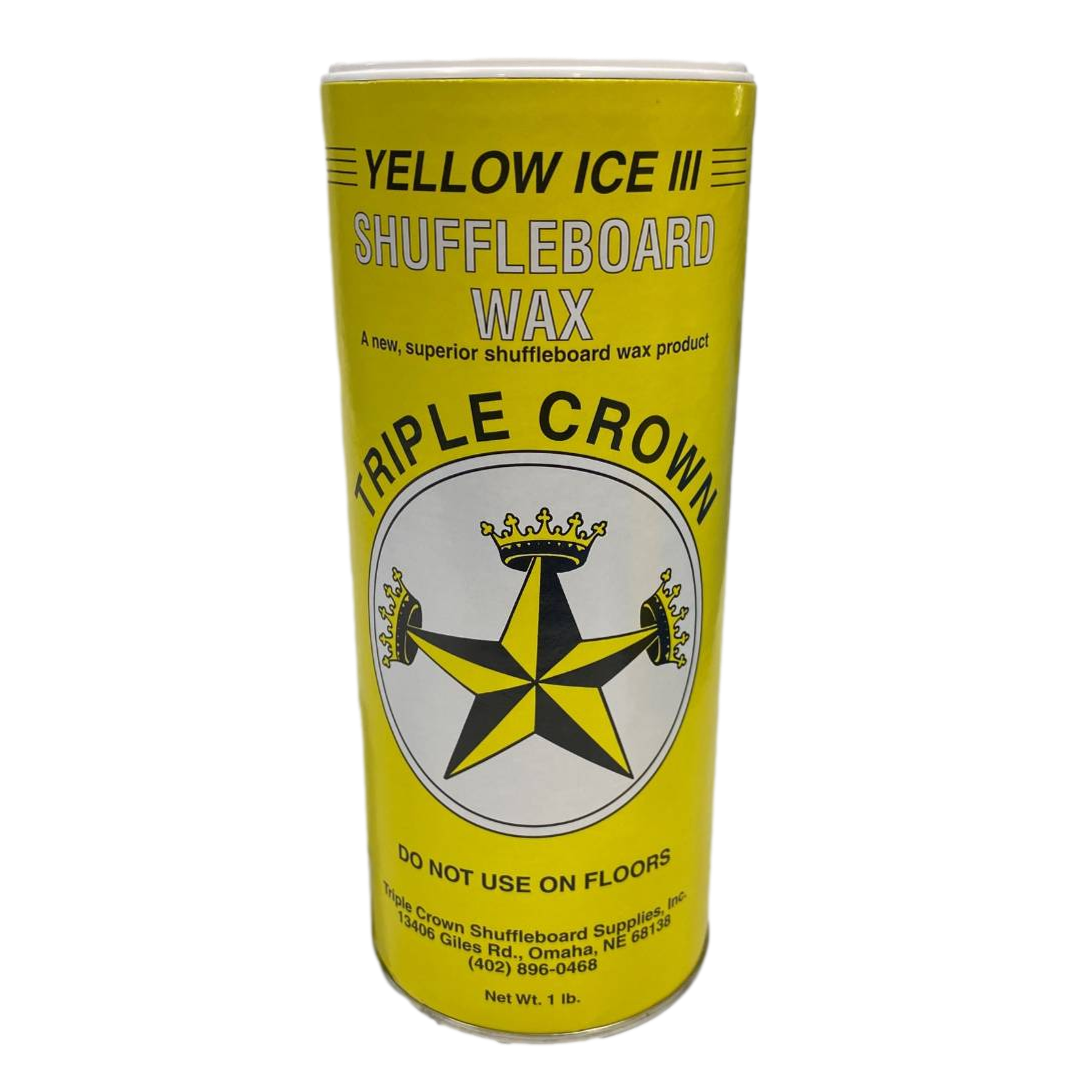 Triple Crown Shuffleboard Wax Powder (Yellow Ice, White Ice) A.E